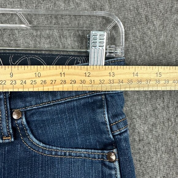 Wrangler Q-Baby Womens No-Gap Waistband Bootcut Jeans Size 0X34 Blue Stretch Den - Picture 6 of 16